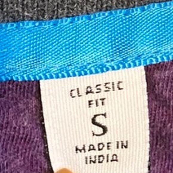 Robert Graham Mens Sweater Blue Purple 1/4 Zip Pullover Classic Fit Small - Picture 5 of 13